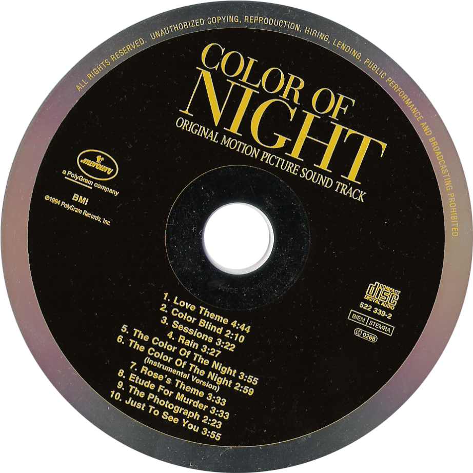 Color Of Night : CD
